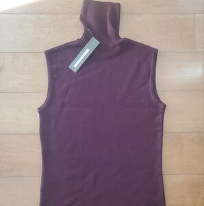 French Burgundy Merino Wool  Turtleneck